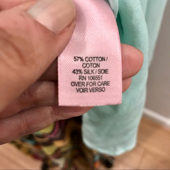 Calypso St. Barth light green cotton and silk button-down shirt. Size M. NWOT - Picture 11 of 13